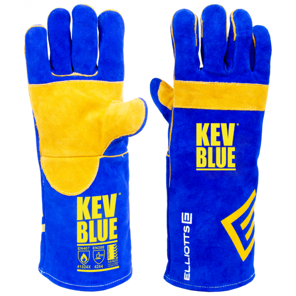 300RKB	Elliotts - KEV BLUE Premium Gauntlet Welder