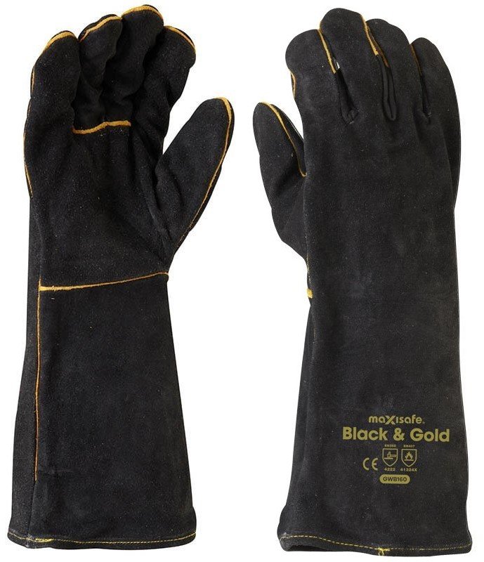 GWB160	Maxisafe - Black & Gold Gauntlet Welder