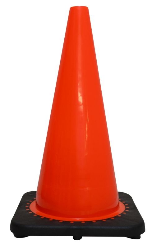 BTC760	Traffic Cone, Flexible PVC, UV Stabilised - Fluoro Orange - 450MM