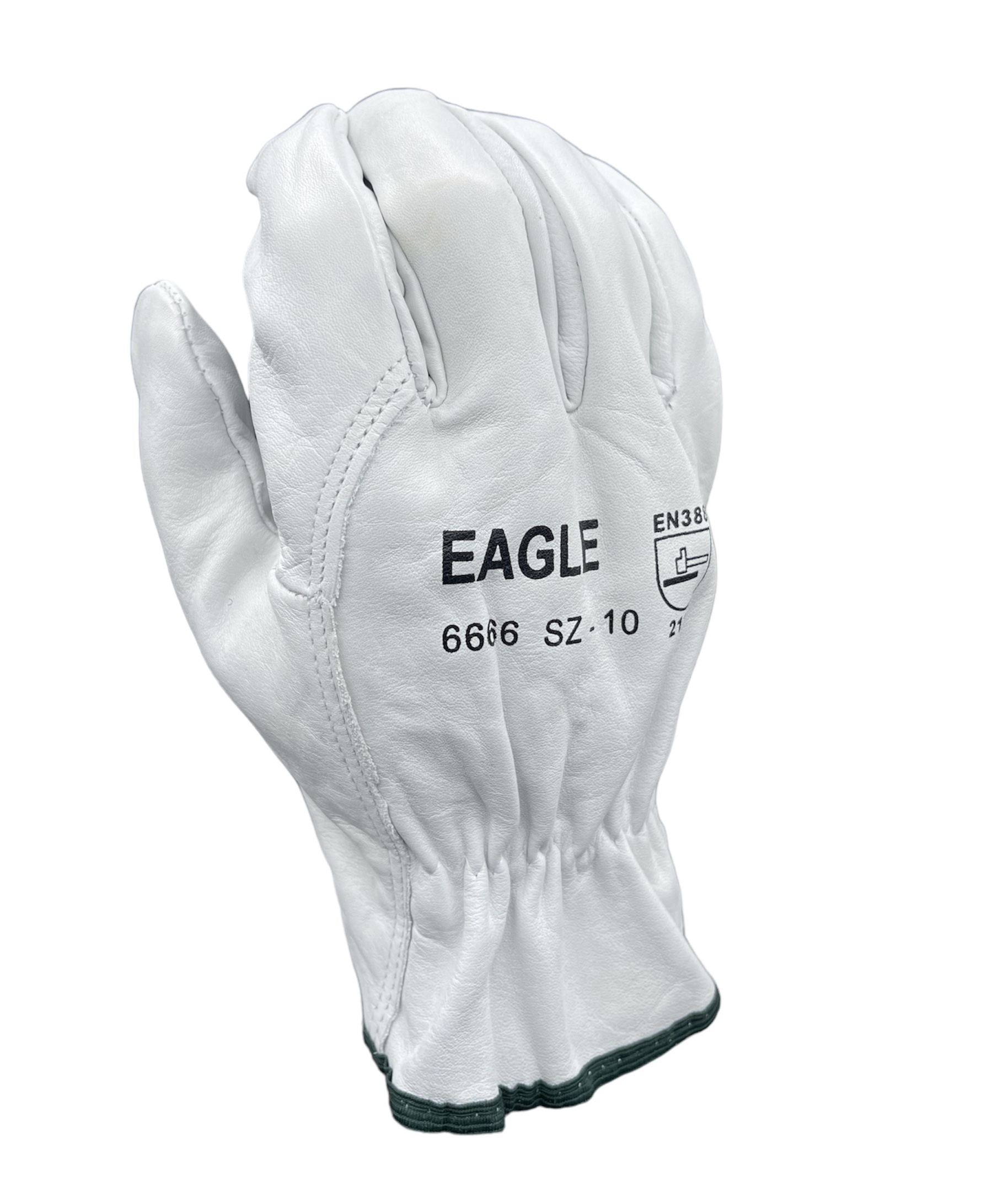 6666-12	Eagle - Natural Full Grain Leather Rigger Glove - SIZE 12