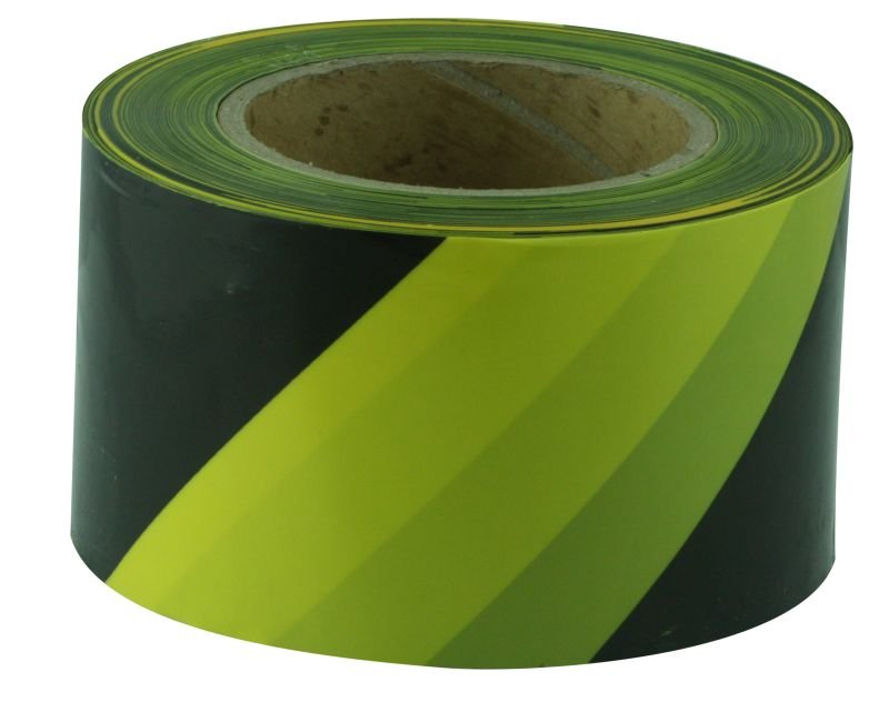 BRY712	Barricade / Barrier Tape - (Yellow & Black) - 100M Roll x 75MM Width