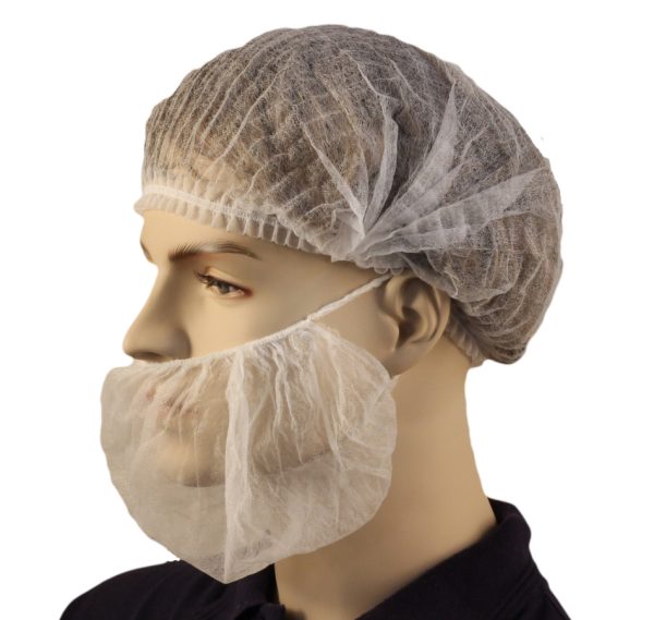 DBCDLW	Beard Covers, Double Loop 17GSM - White