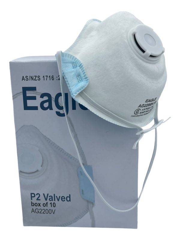 AG2200V	Eagle - P2 Valved Moulded Premium Disposable Mask - Box Of 10
