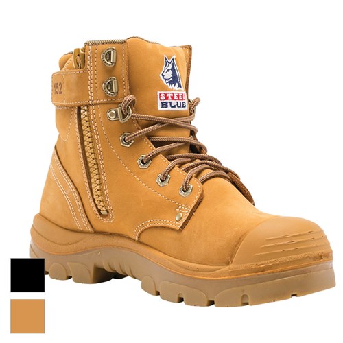 332152	Steel Blue - Argyle Boots - Black / Wheat