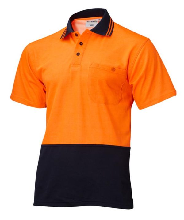 7WP060	Master - Hi-Vis S/Sleeve - Class D, 2 Tone Polyester / Cotton Back