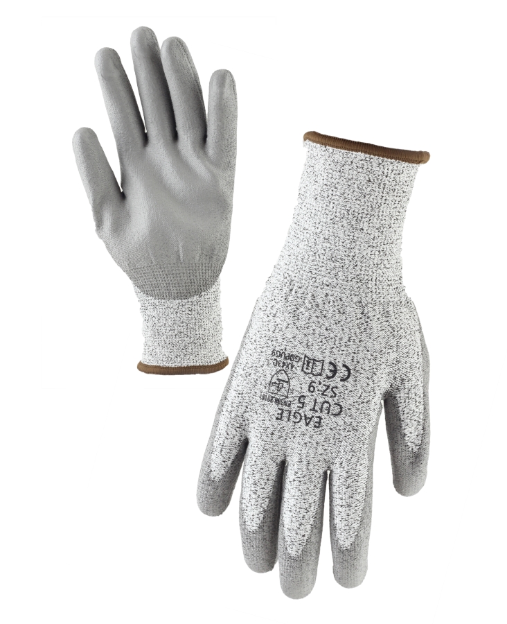 GDPUG-10	Eagle - HDPE PU Palm Cut 5 Glove - 13G / Cut - C	- SIZE 10