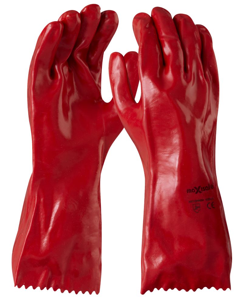 GPR194	Maxisafe - PVC Red PVC Gauntlet 35CM