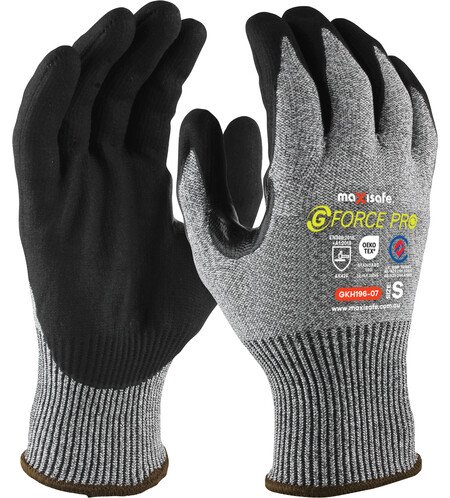 GKH196 - 09	G-Force - Ultra C5 Plus Reinforced Glove - 13G  / Cut - F	- L