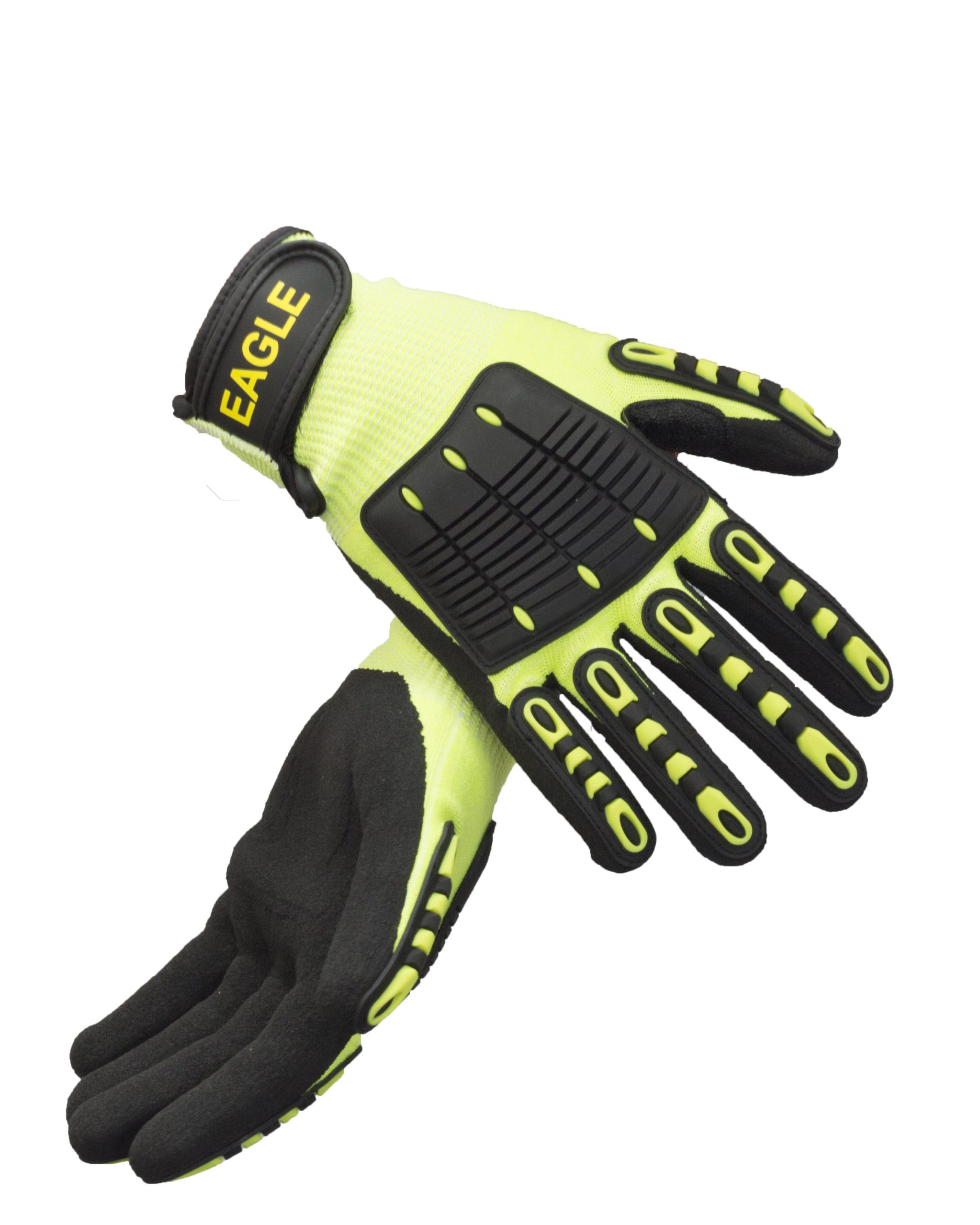 GHNYKN  Eagle - Fluro Cut 5 Impact TPR Glove - (Cut - E)