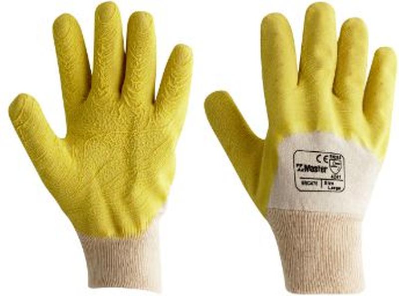 5RC476	Master - Premium Yellow Latex Coated Glass Gripper Glove