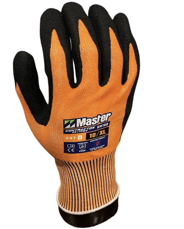 5M160 Master - Contractor Nitrile Coated Palm Cut Resistant Glove - 13G / Cut - D