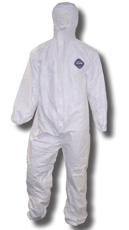 CY025	Dupont - Tyvek Coveralls White - Category III, Type 5 & 6, Antistatic