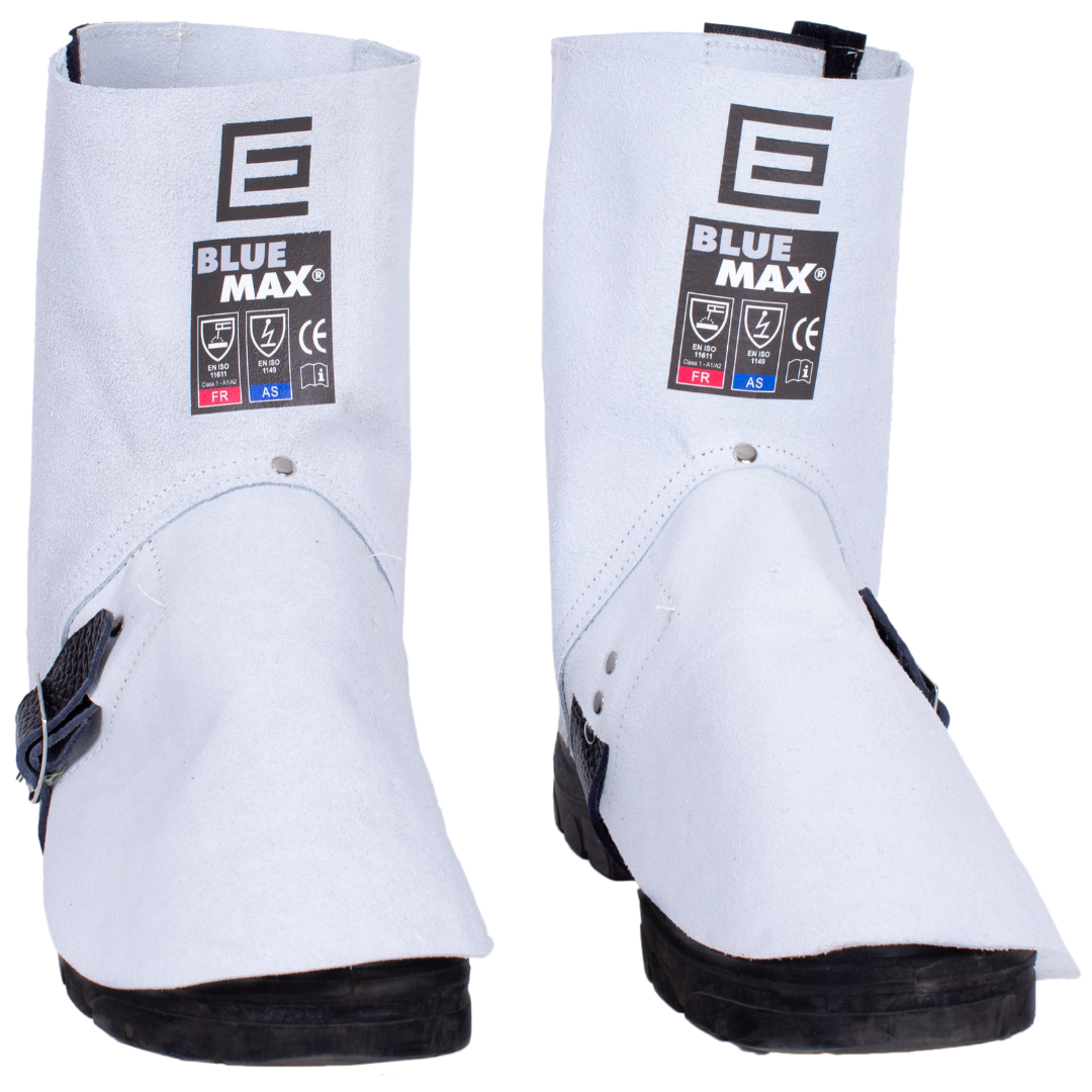 SWS7SV	Elliotts - Blue Max Chrome Leather Welders Spats