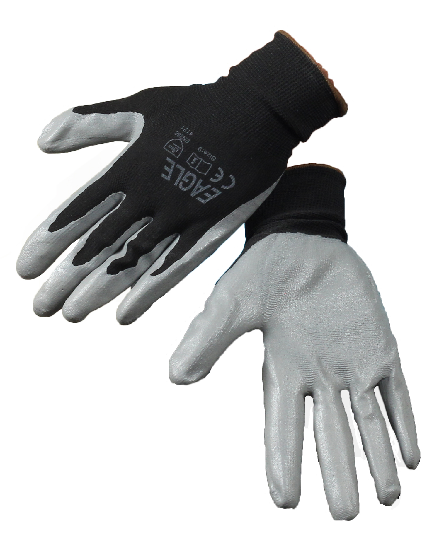 GNNFB-11	Eagle - Black Nitrile Shell Foam Palm Gripper Glove	- SIZE 11