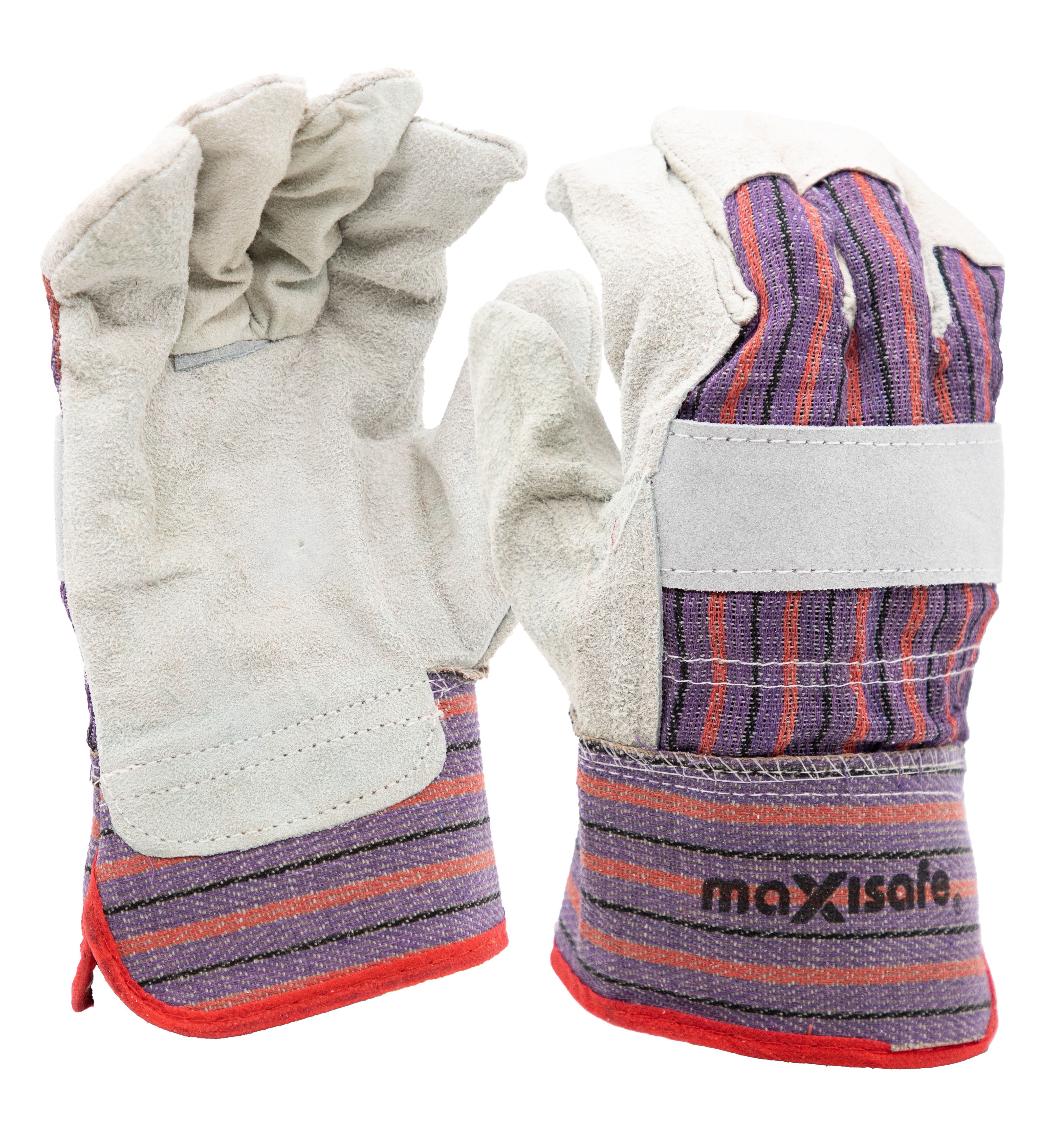 GLC145	Maxisafe - Candy Stripe Leather Glove