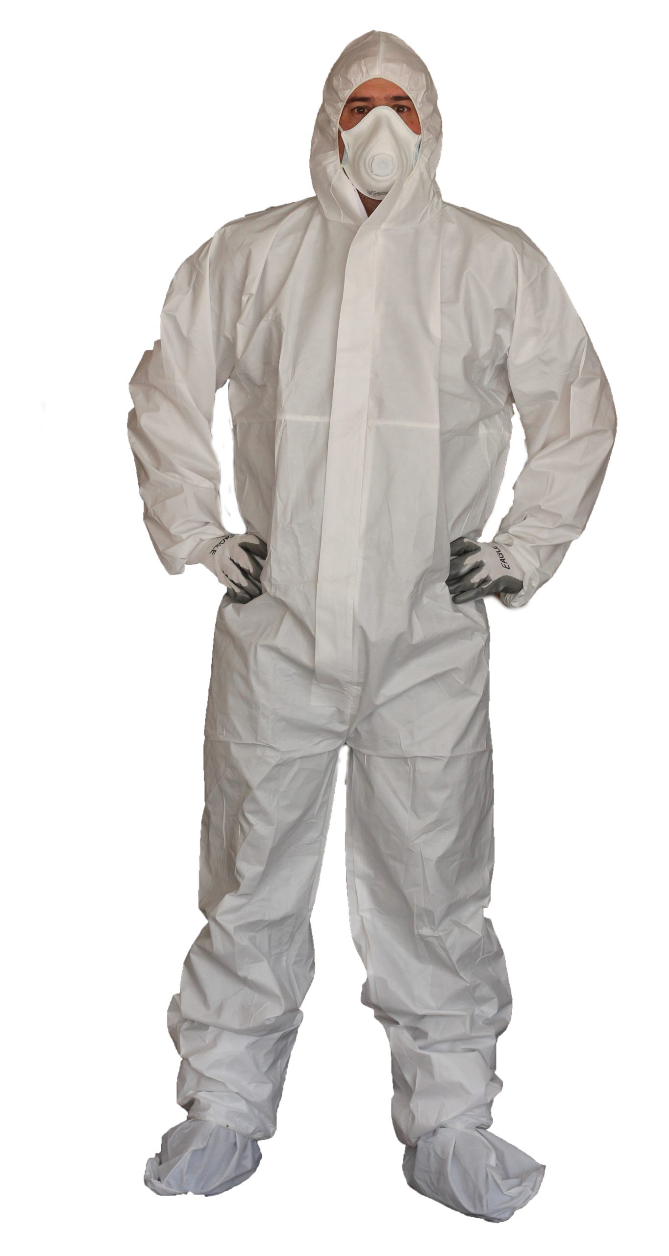 DPECB	Eagle - PE Coveralls White - Category III, Type 5 & 6, Antistatic