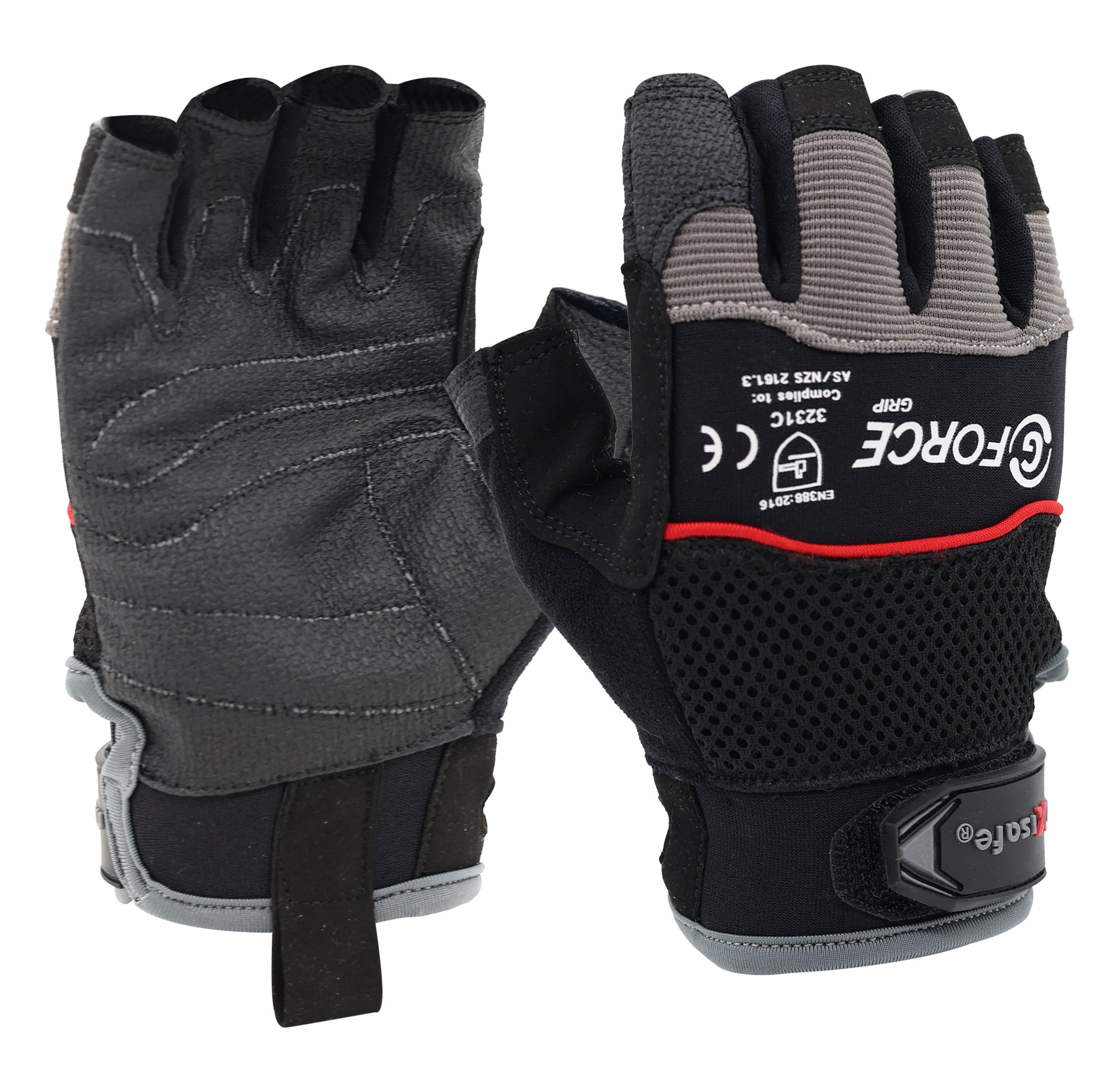 GMF117-08	G-Force - Grip' Fingerless Mechanics Glove - M