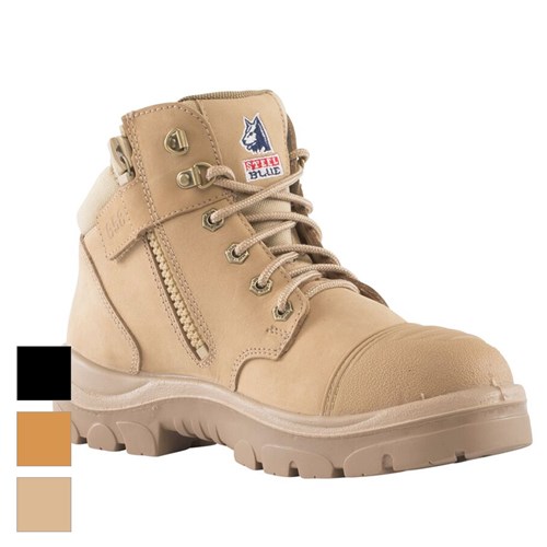 312658	Steel Blue - Parkes Boots - Black / Wheat / Sand