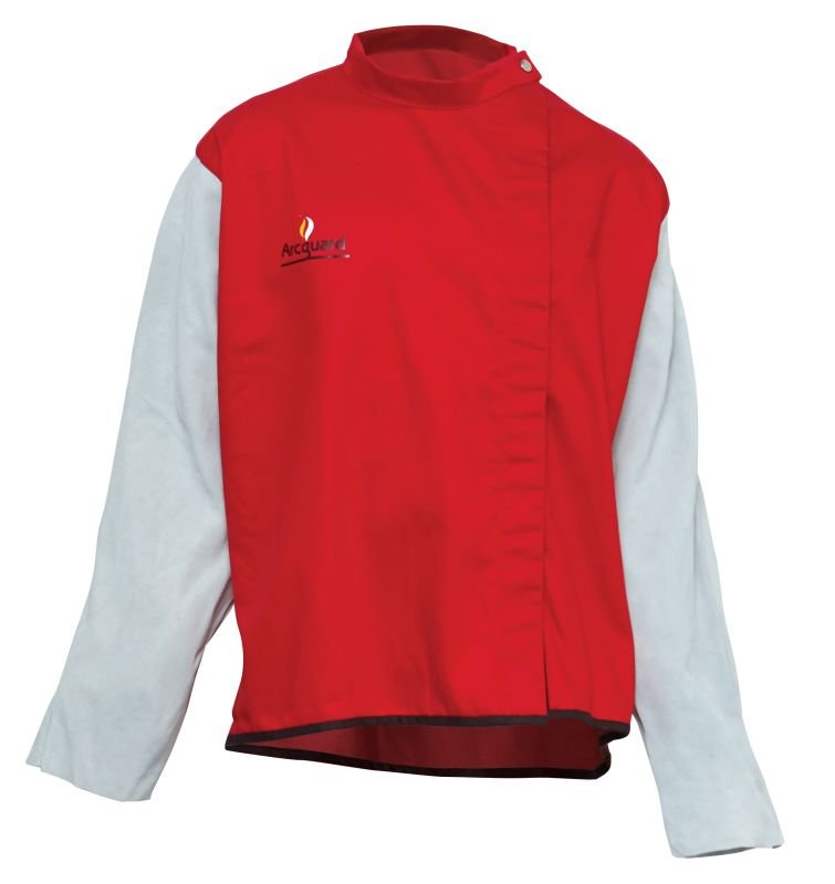 WFJ931	Maxisafe - ArcGuard Welding Jacket With Leather Sleeves