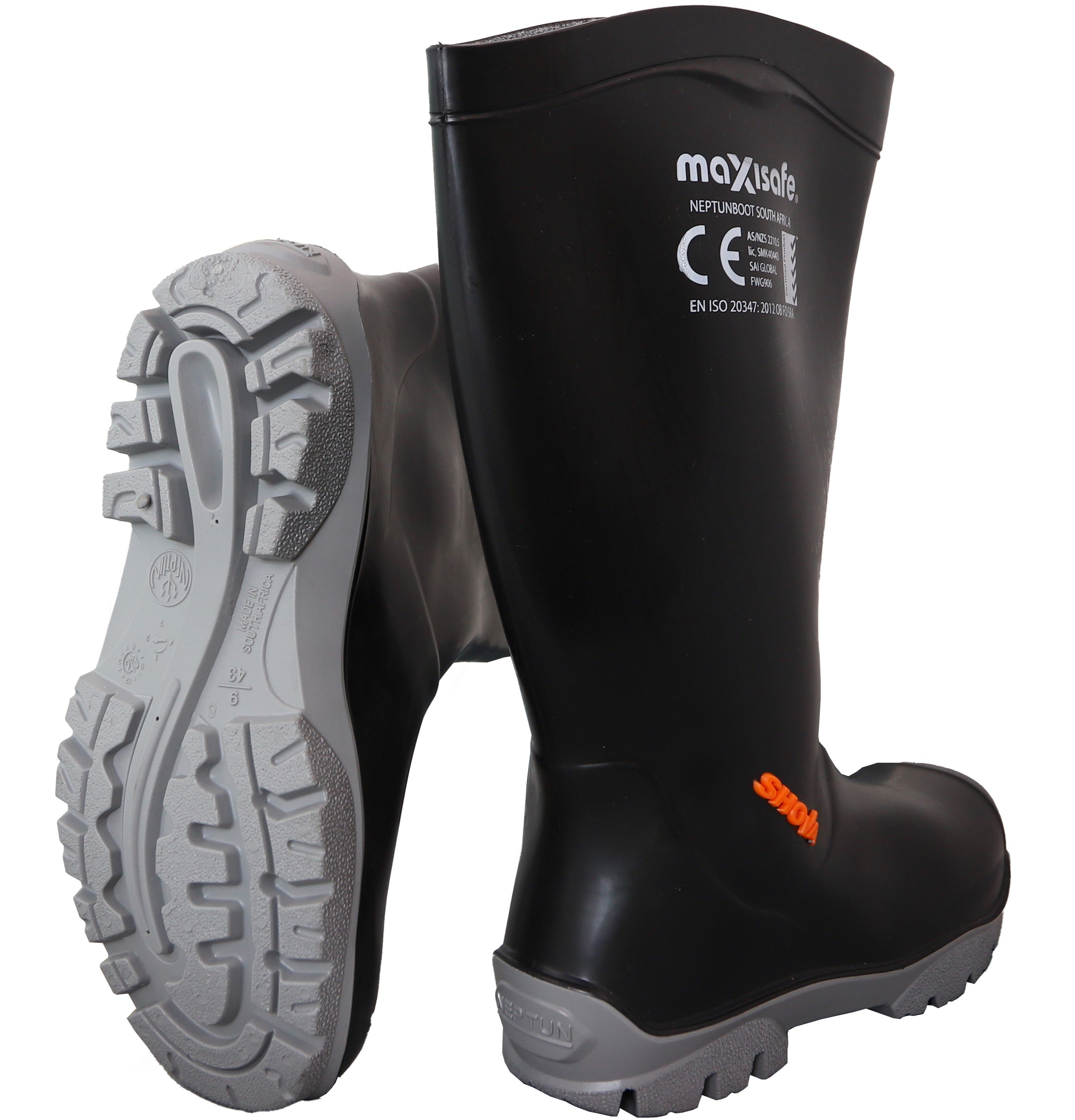 FWG906	Maxisafe - 'Shova' Non-Safety Gumboot, Black