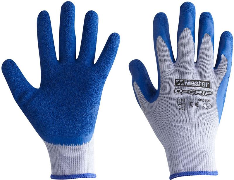 5RC300	Master -  D-Grip Crinkle Latex Palm Knitted Cotton Gripper Glove